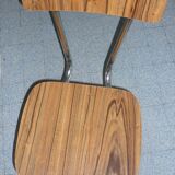 Wood-style formica kitchen chair