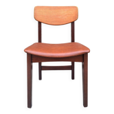Vintage Scandinavian chair in teak, antique seating furniture.
