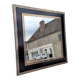 Design mirror in chromed metal vintage quality manufacture Italy, 1970s