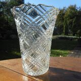 Vase en verre ciselé année 50