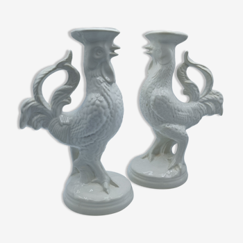 Pair of candle holders