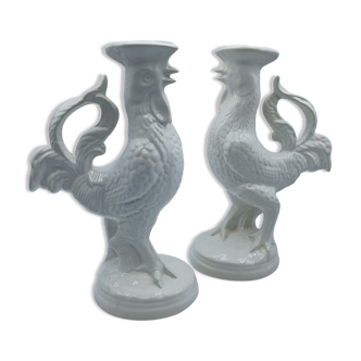 Pair of candle holders