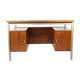 Bureau en teck et métal années 50