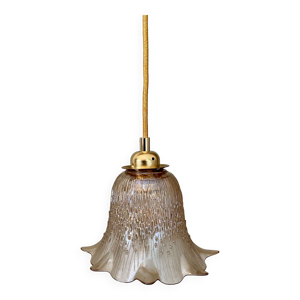 Baladeuse tulipe vintage en verre