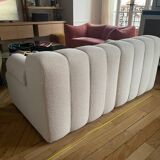 White 2-seater sofa