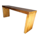 Old patinated solid wood bench 120cm