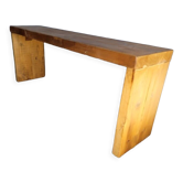 Banc bois massif ancien patiné 120cm