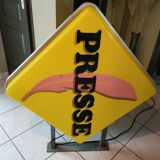 Press illuminated sign