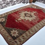 Oushak Vintage Soft Turkish Rug sku 3022