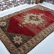 Oushak Vintage Soft Turkish Rug sku 3022
