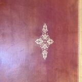 Bureau plat double de style Louis XVI en acajou à 8 pieds