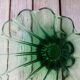 Green glass vase