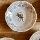 Set of 7 vintage ramekins porcelain bird decorations