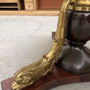 Table en laiton et onyx années 50