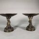 Christophe Fratin (1801-1864) Pair of Bronze Cups with Bears
