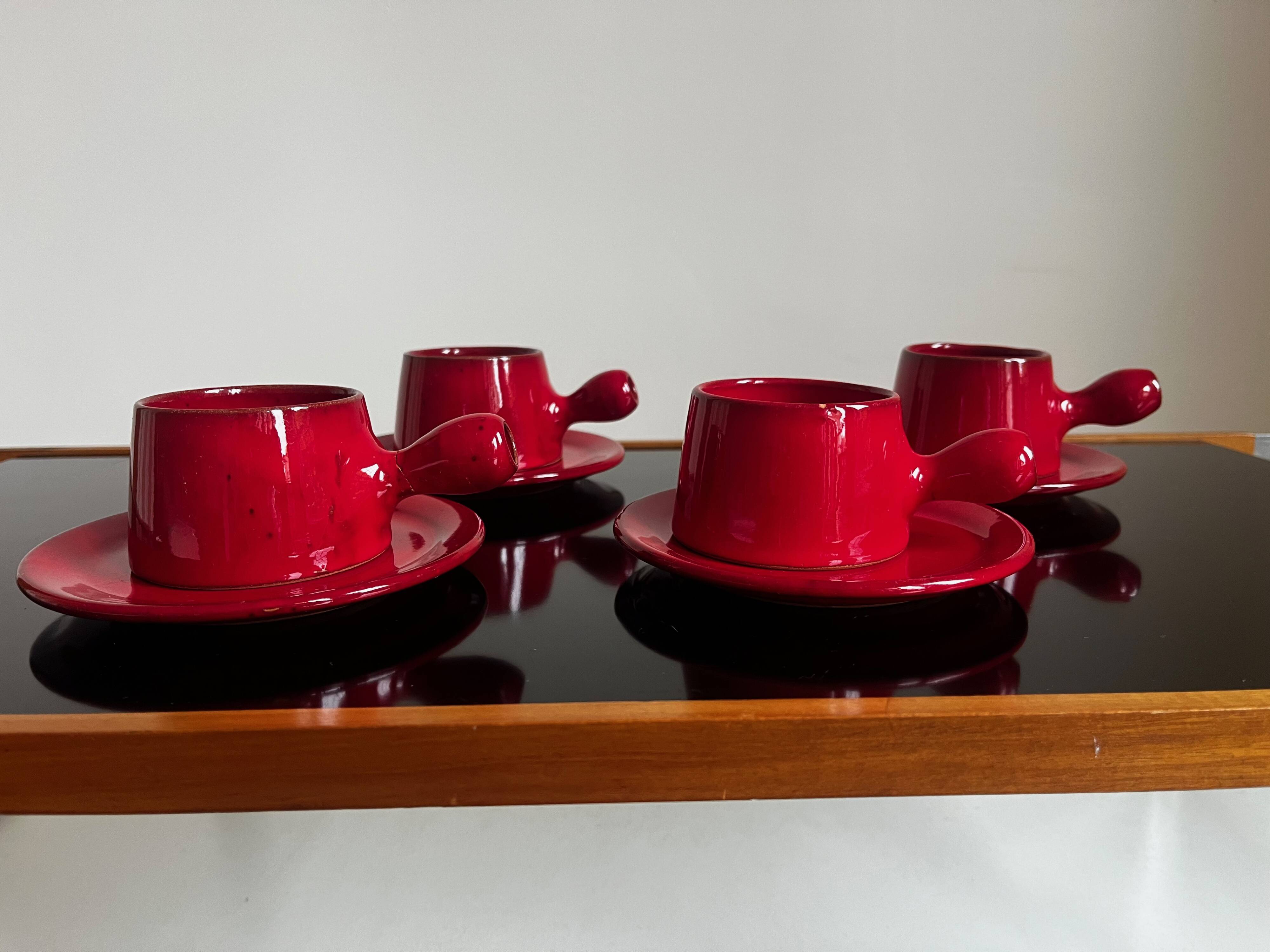 Service à thé ou café, Vallauris, 1970