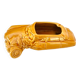 Advertising ashtray, Citroën DS in ochre earthenware, bodywork, garage