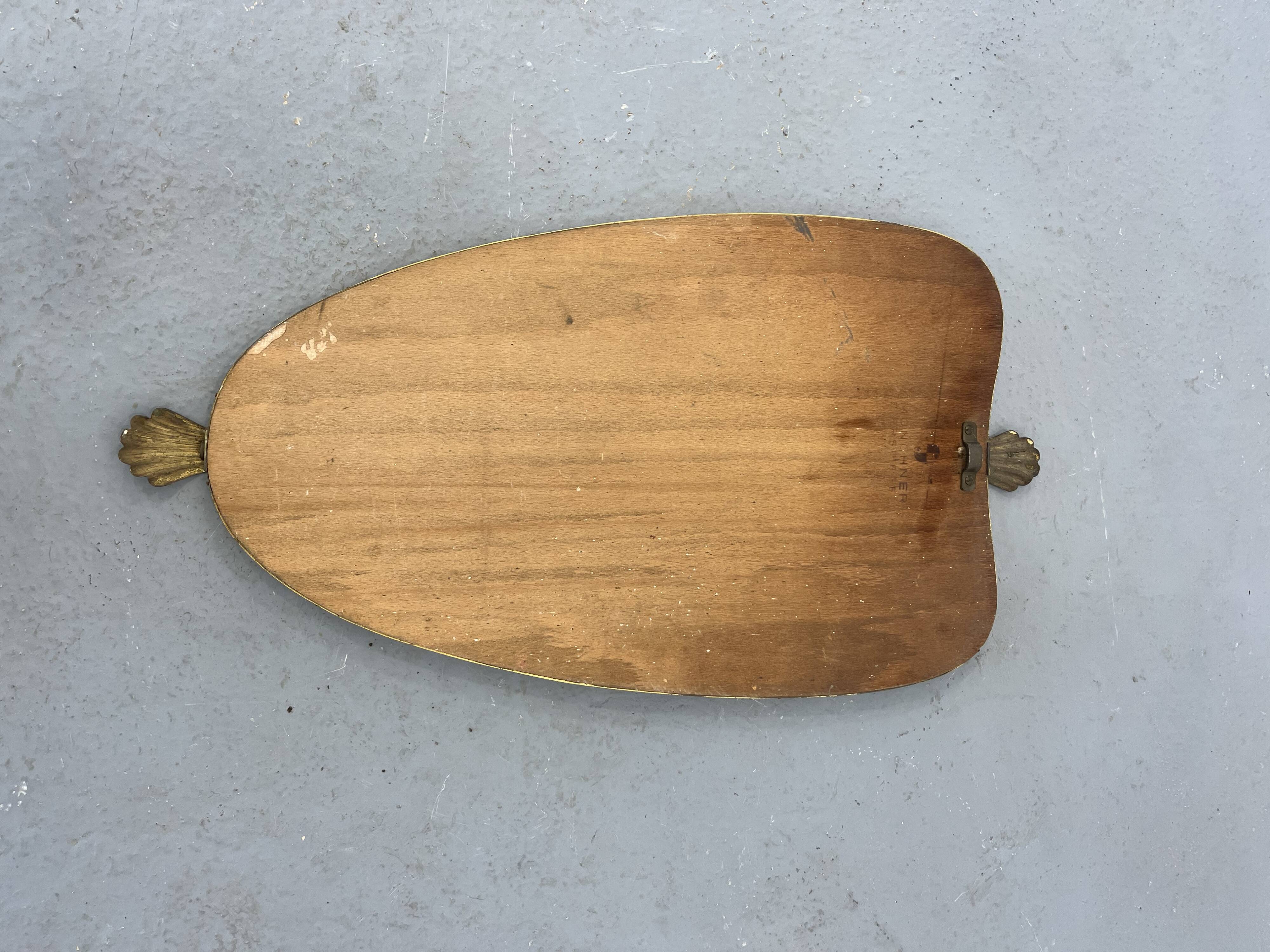 Mid-century gold mirror, 1960s