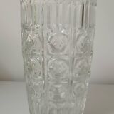 Glass vase, "octagons" pattern