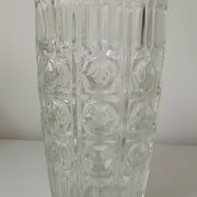Vase en verre, motif "octogones"