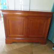Louis Philippe buffet - 2 drawers - 2 doors - cherry wood - solid wood - dowelled