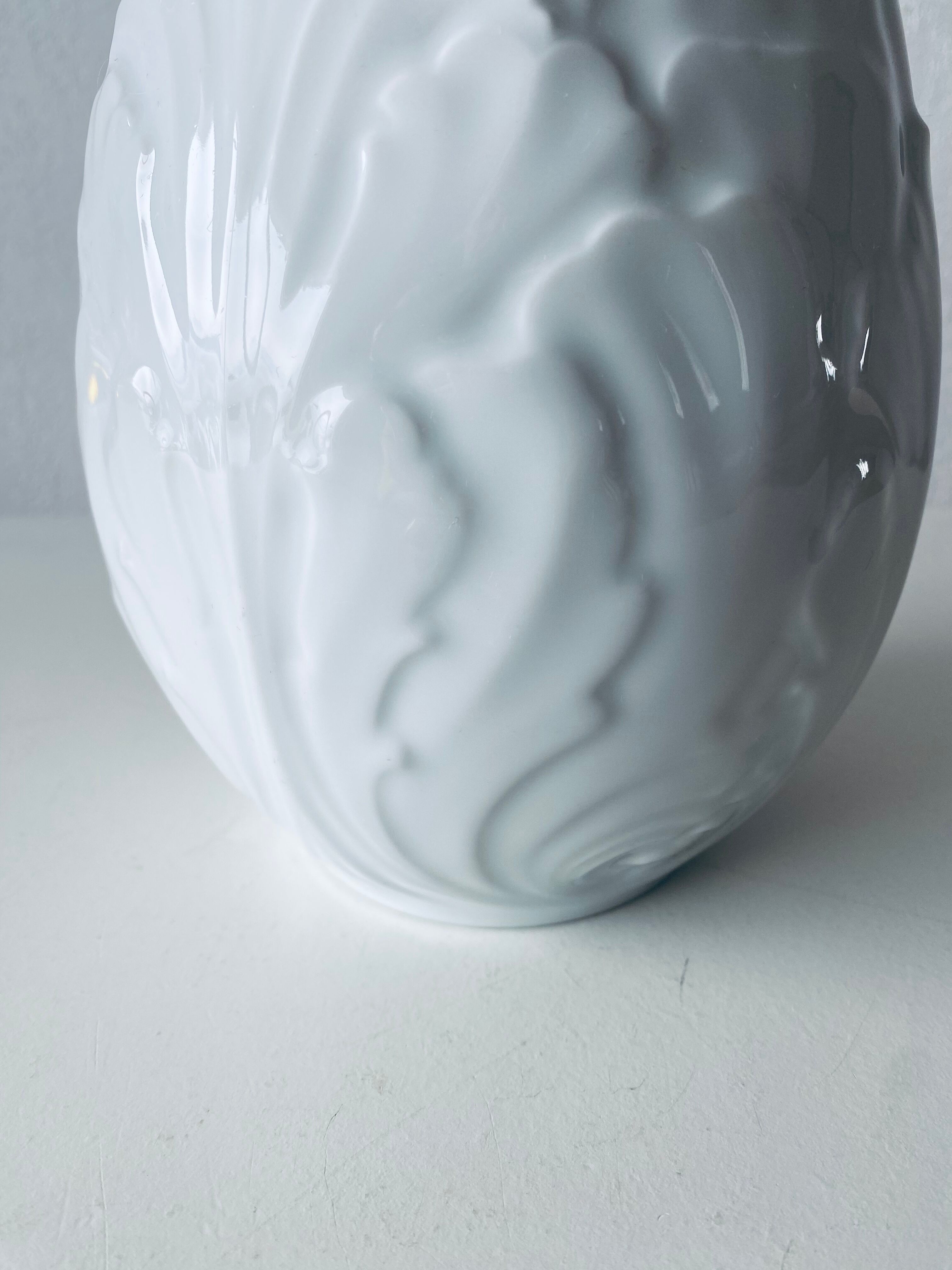 Large porcelain vase stamped bareuther waldsassen