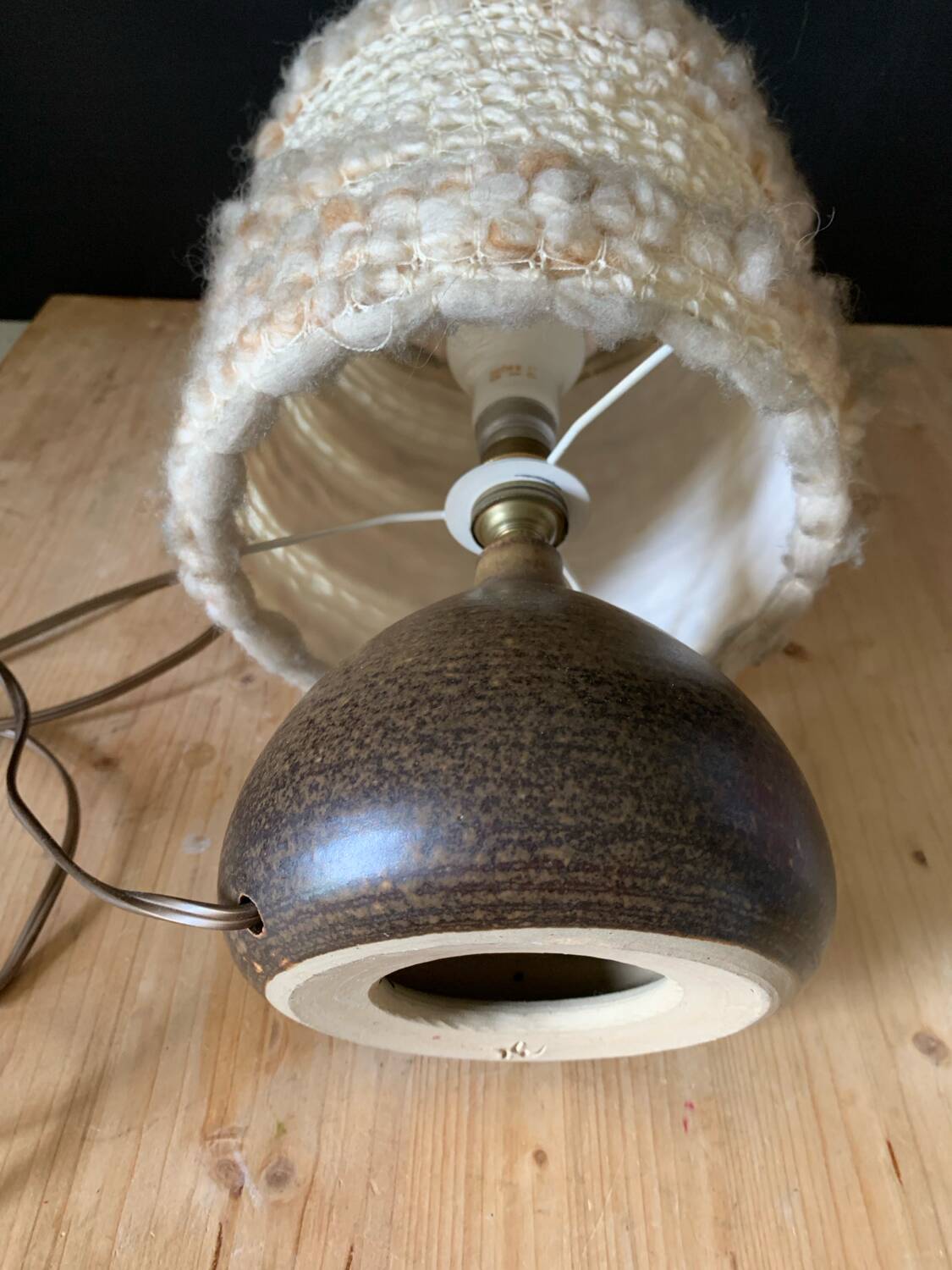 Lampe en grès
