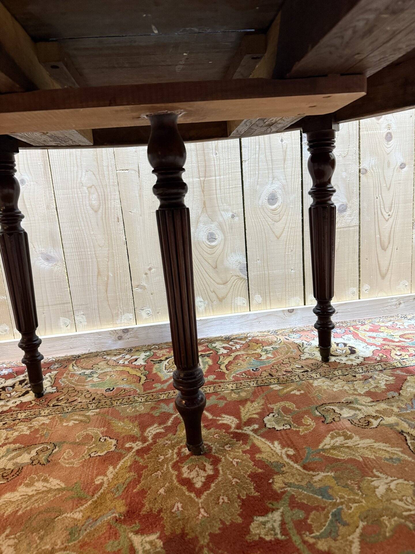 Louis Philippe style oval mahogany dining table