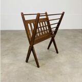 Scandinavian folding magazine door wood 60s