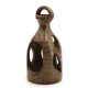 Stoneware ceramic lantern candle holder, 1960s