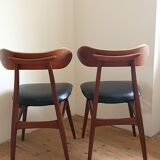 Paire de chaises Louis Van Teeffelen