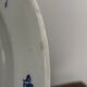 Old flat plate KG Luneville Blue Flowers