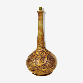 Ceramic lamp Leduc Vallauris 1960