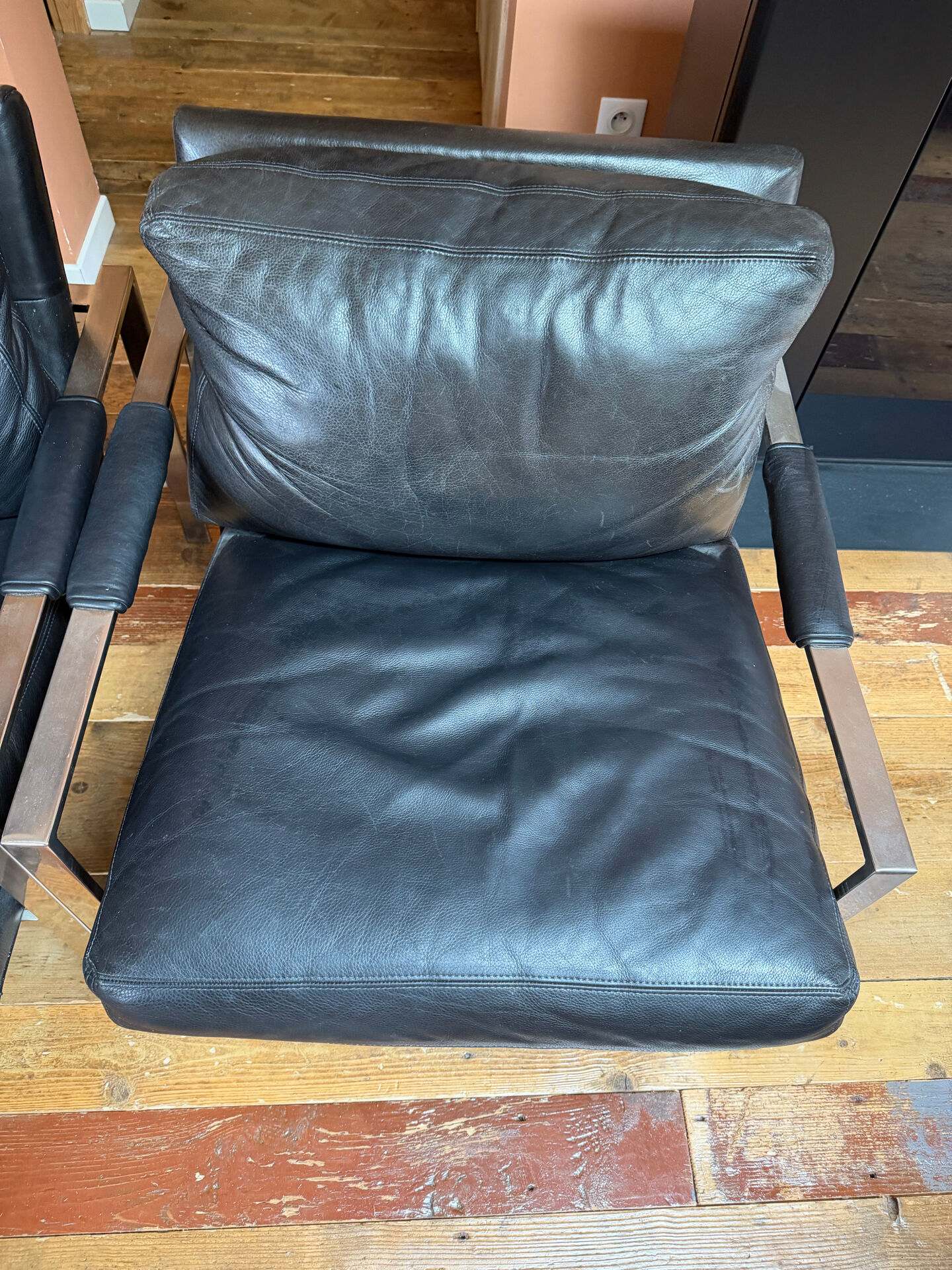 2 chairs Crate & Barrel Milo Baughman