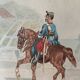 Drawing "Cavalry" Militaria by Théodore Fort (1810-1896)