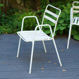 Suite de 4 fauteuils de jardin Emu