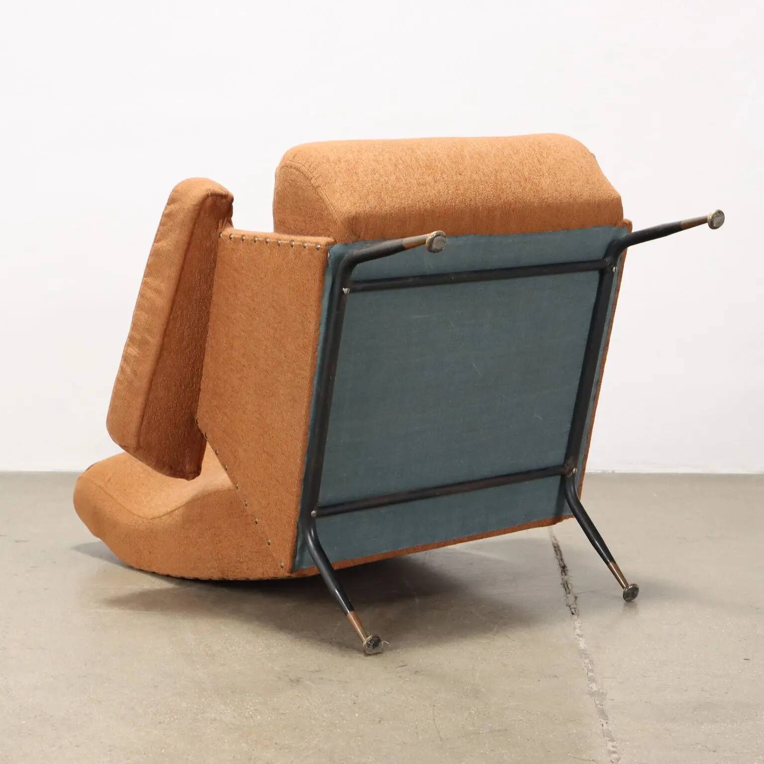 Fabric armchair Italy 1950s-1960s