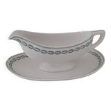 Sarreguemines iron clay sauceboat