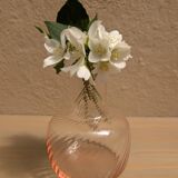 Pink glass vase