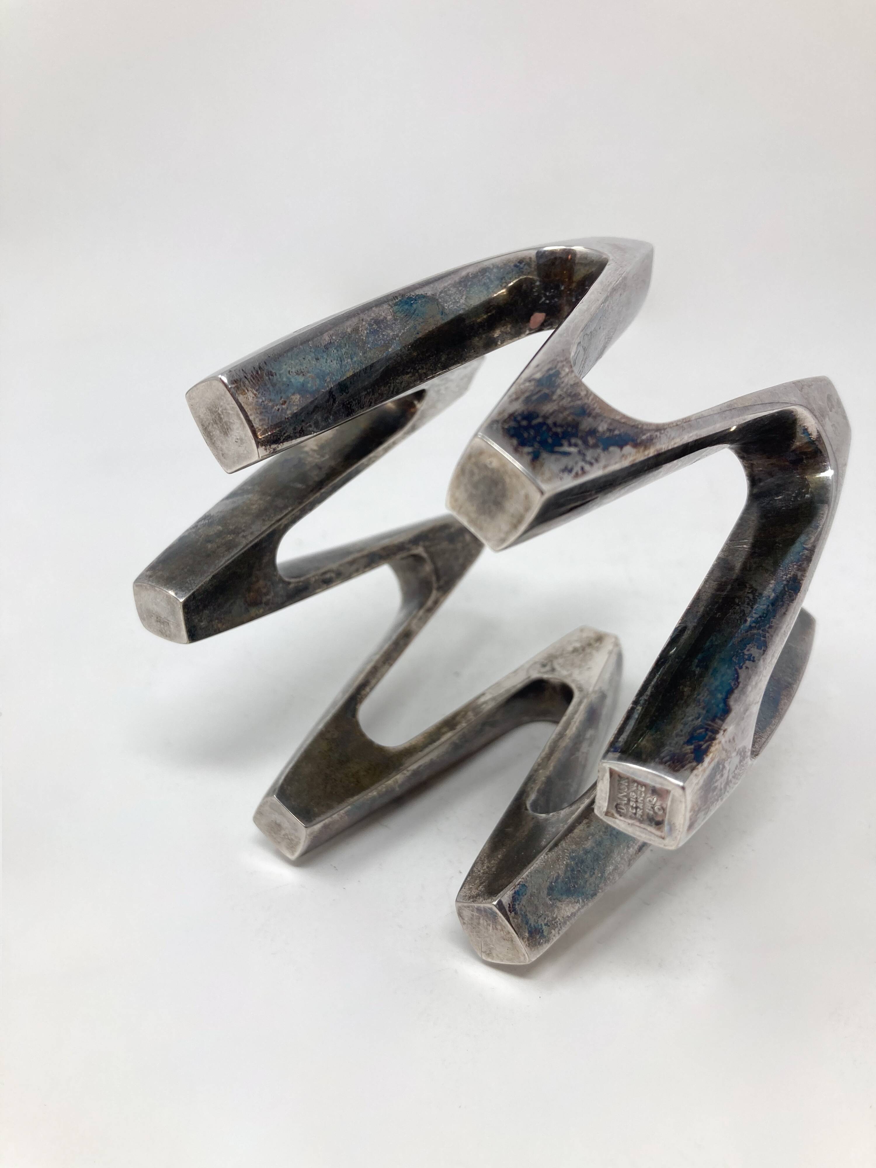 Silvered Metal CandleHolder by Jens Quistgaard, 1970s