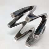 Silvered Metal CandleHolder by Jens Quistgaard, 1970s