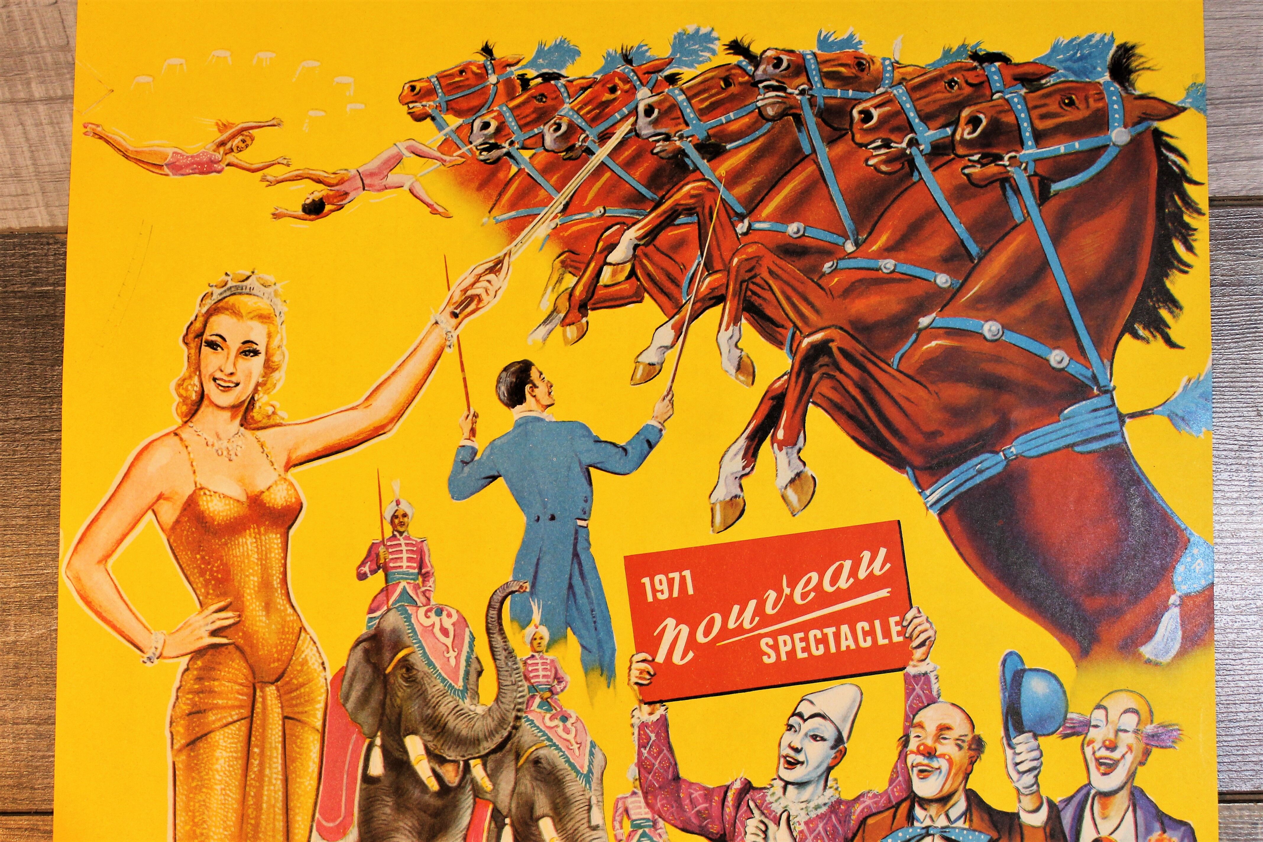 Rancy 1970s circus poster