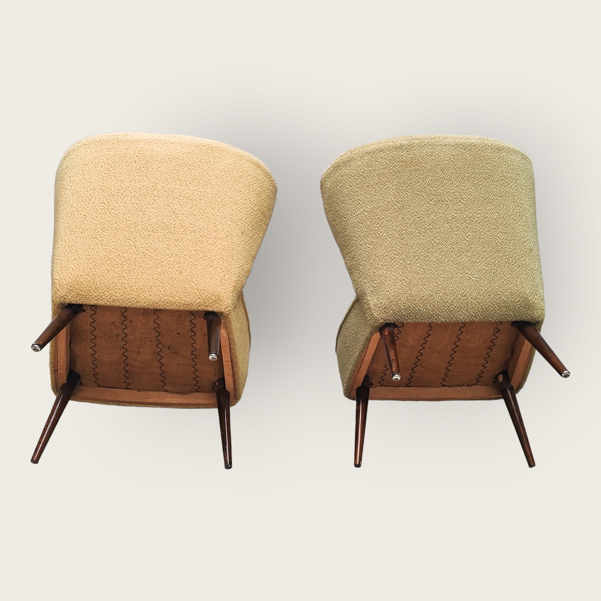 2 mid century cocktail chairs