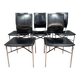 Series of 5 stamped chairs designed by Ross Litell for Matteo Grassi