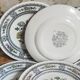 Six assiettes à dessert porcelaine Anglaise WOOD & SONS service Dorset