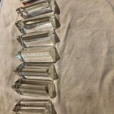 Set of 8 glass knife holders