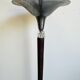 Art Deco floor lamp in wood and chromed metal – 1930s