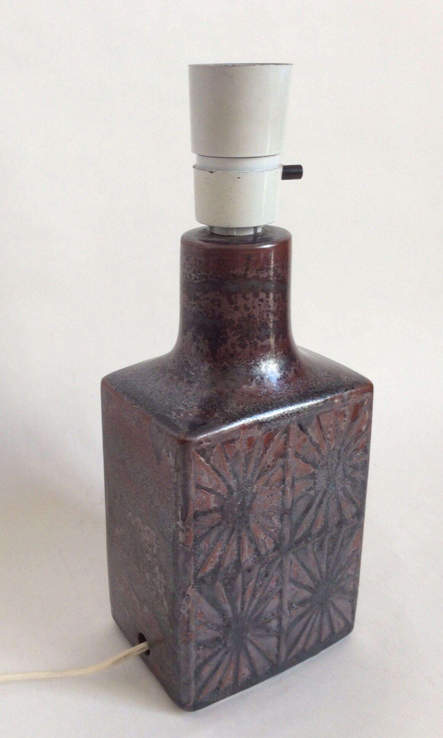 Ceramic lamp foot by Desiree Stentj, Denmark