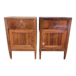 2 tables de chevet rustique
