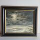 Oil on Panel P. Scherer Moonlit Seascape